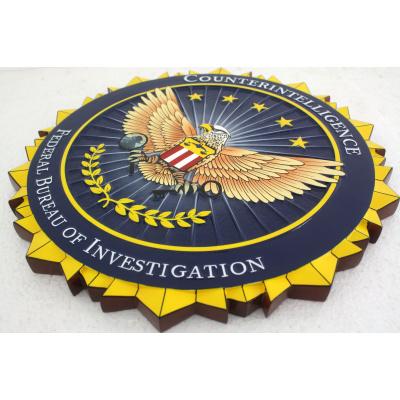 fbi counterintelligence division seal plaque showing detail 2