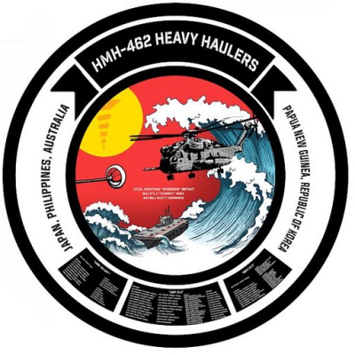 hmh-462 heavy haulers deployment plaque 2023