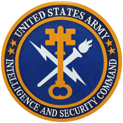 intelligence and security command plaque