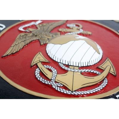 marine corps seal plaque detail 1