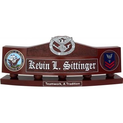 military career counselor desk nameplate