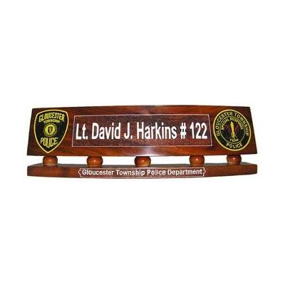 police classic desk nameplate