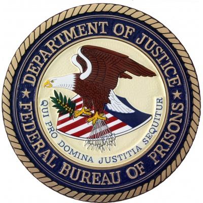 seal of the us department of justice plaque