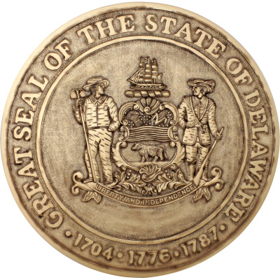 the great seal of delaware gold version
