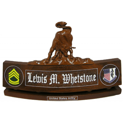 us army buffalo desk nameplate