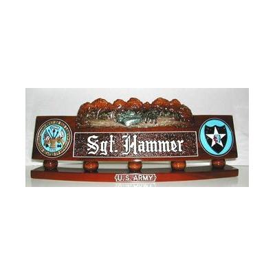 us army desk nameplate tank design 1