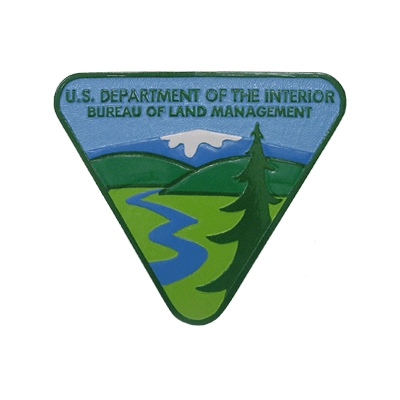us department of the interior bureau of land management plaque