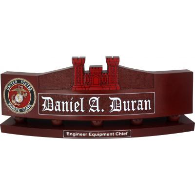 us marine corp engineer desk nameplate 