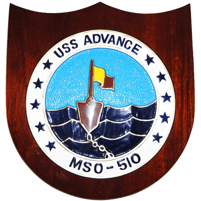 uss advance presentation plaque