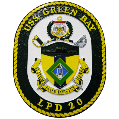 uss green bay plaque
