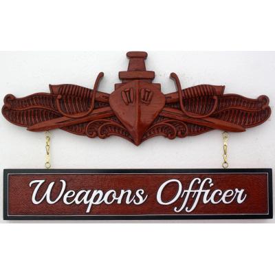 weapons officiers surface warfare specialist insignia plaque