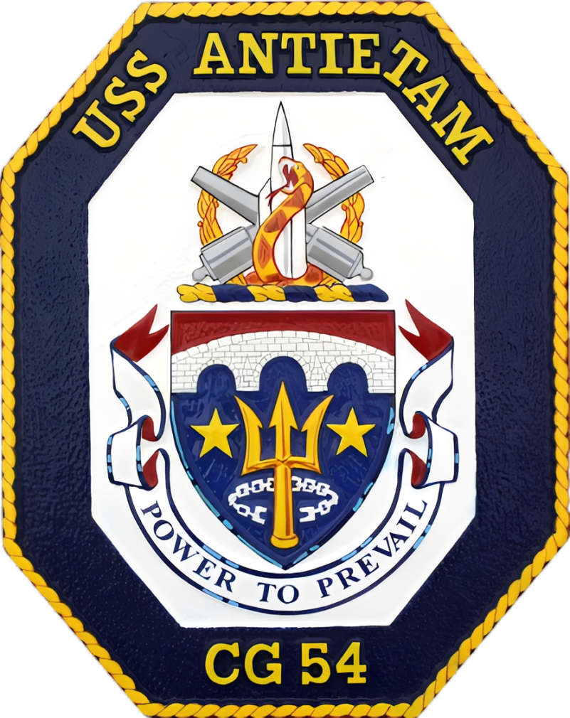 USS Antietam Ship Crest Plaque
