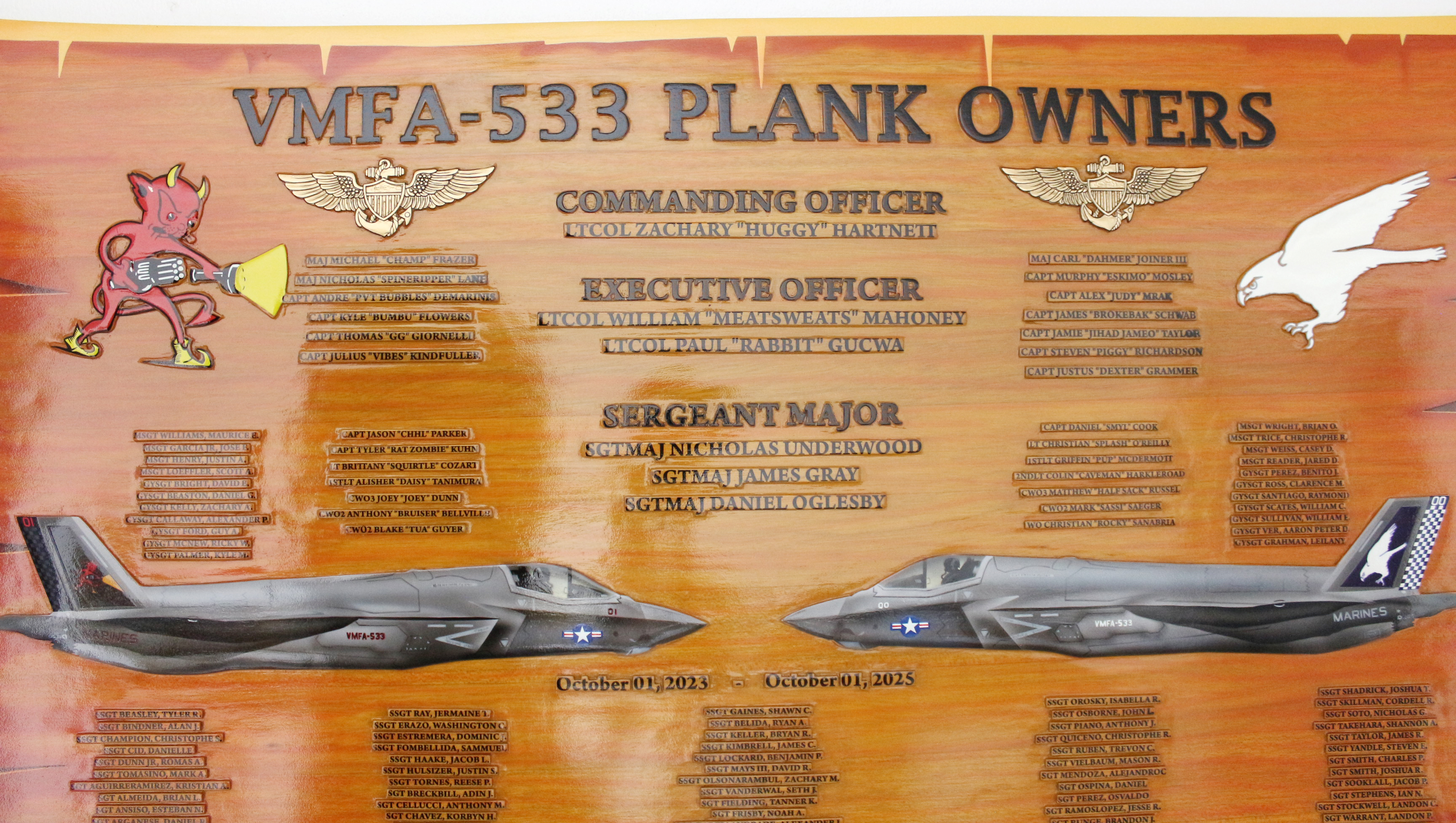Navy Plank Owners Plaque